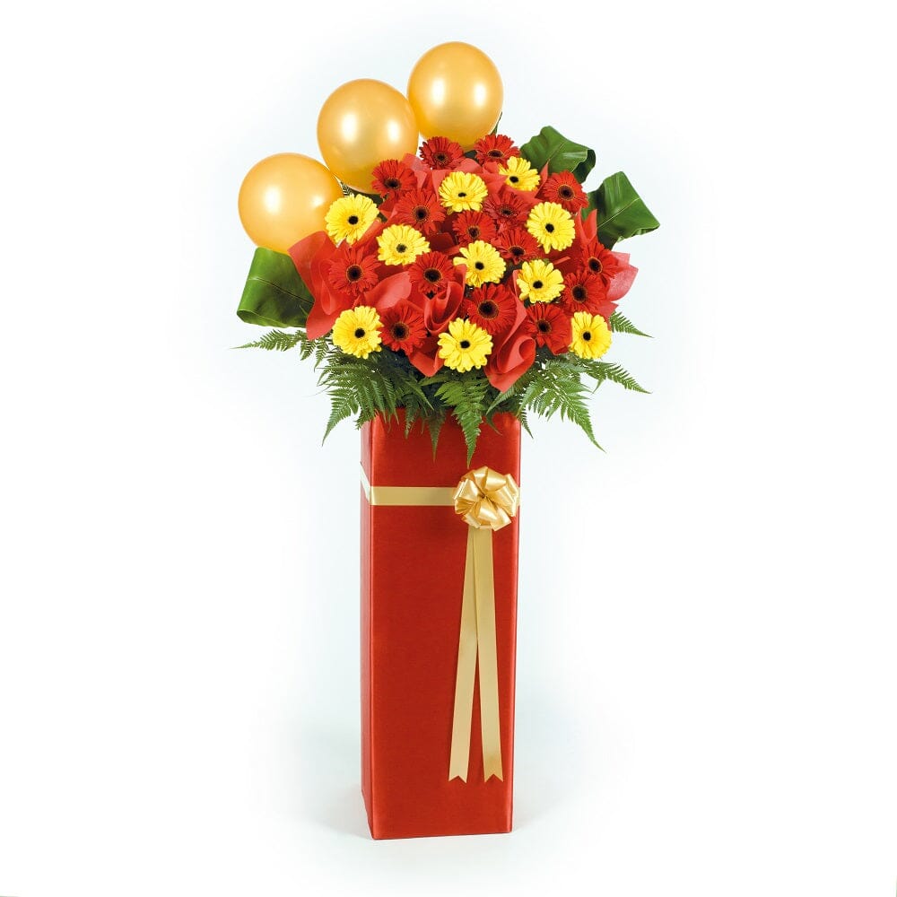 MYCON01 - Congratulatory Flower Stand - Fiery Passion