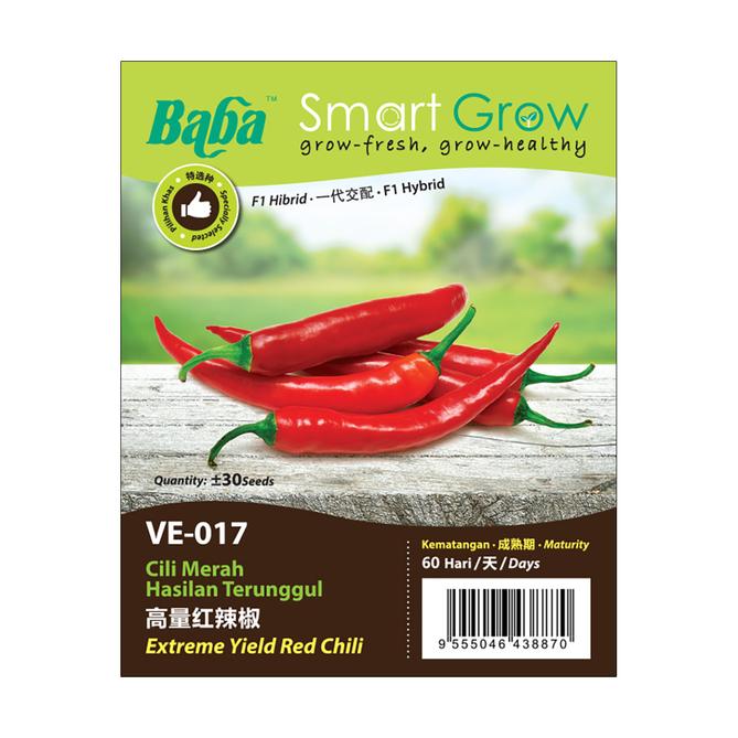 BABA Vegetable Seeds - Extreme Yield Red Chili