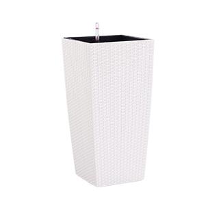 Lei. Square Rattan Self Watering Pot 76cm (Imported) - Mix
