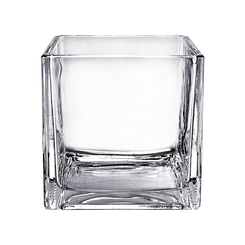 Glass Square Vase 12x12cm
