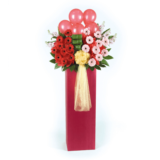 MYCON06 - Congratulatory Flower Stand - Exuberant Fulfillment