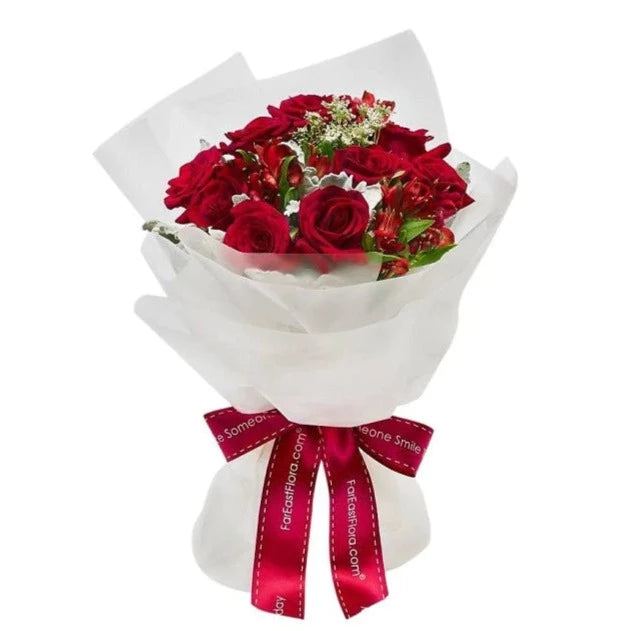 MYPA01 - Love Confession - 9 Red Roses Flower Bouquet